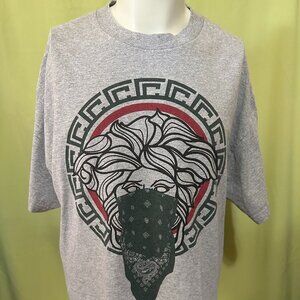 Crooks & Castle Medusa Men's Gray T Shirt Size XL Cotton